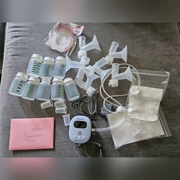 Ameda Other Ameda Mya Joy Plus Portable Pump Bottles Flanges And Extra Parts Poshmark